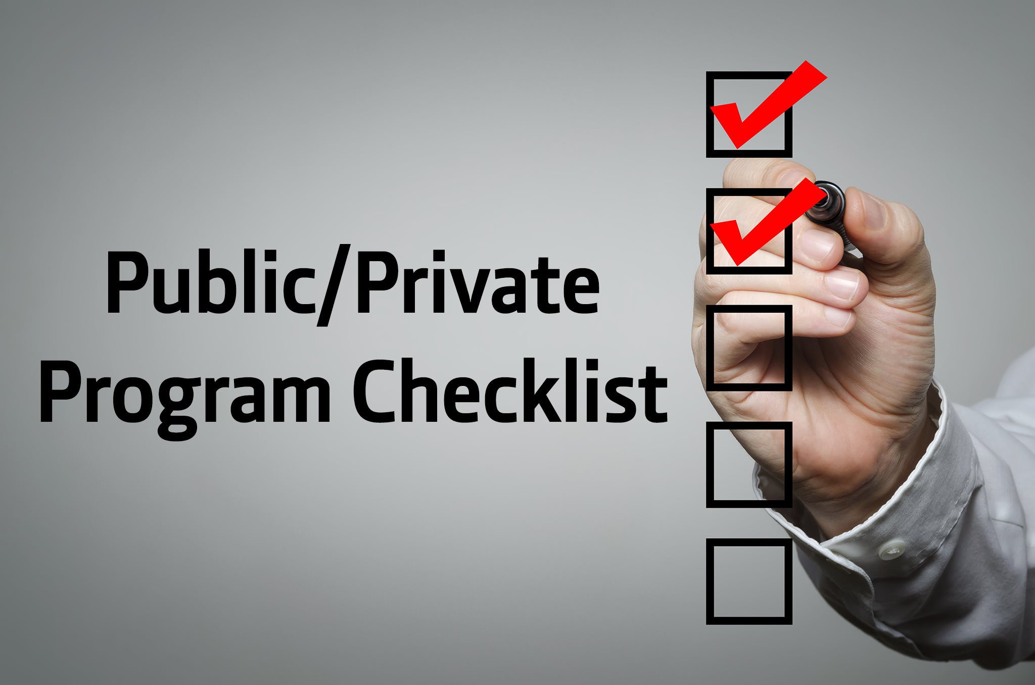 Public/Private Program Checklist