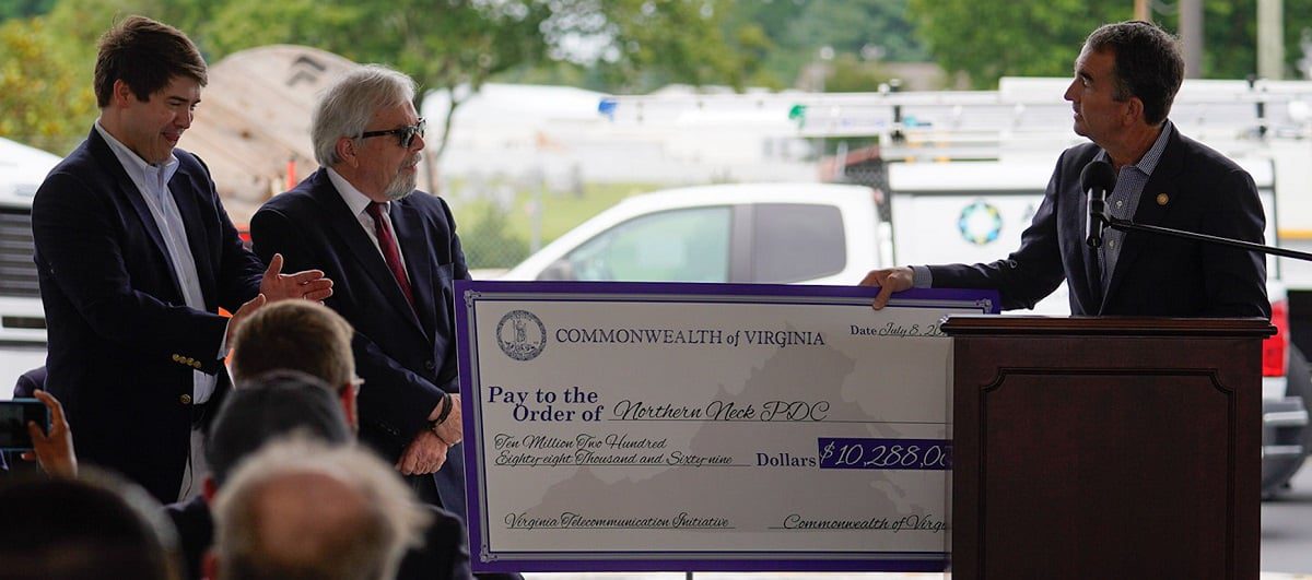 Governor Ralph Northam (pictured right) attended the groundbreaking earlier this month in Warsaw, VA.