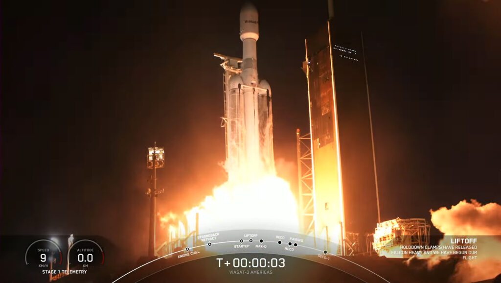 Viasat-3 Liftoff on April 30